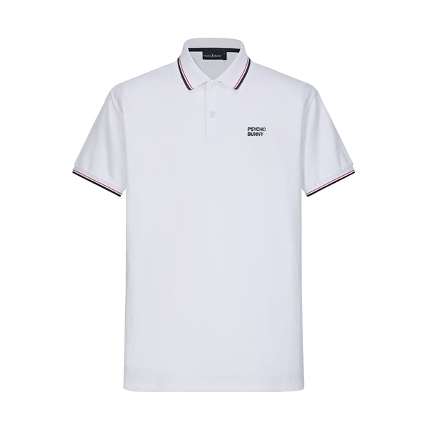 Camiseta Bu108#  Tipo Polo Blanca Para Hombre