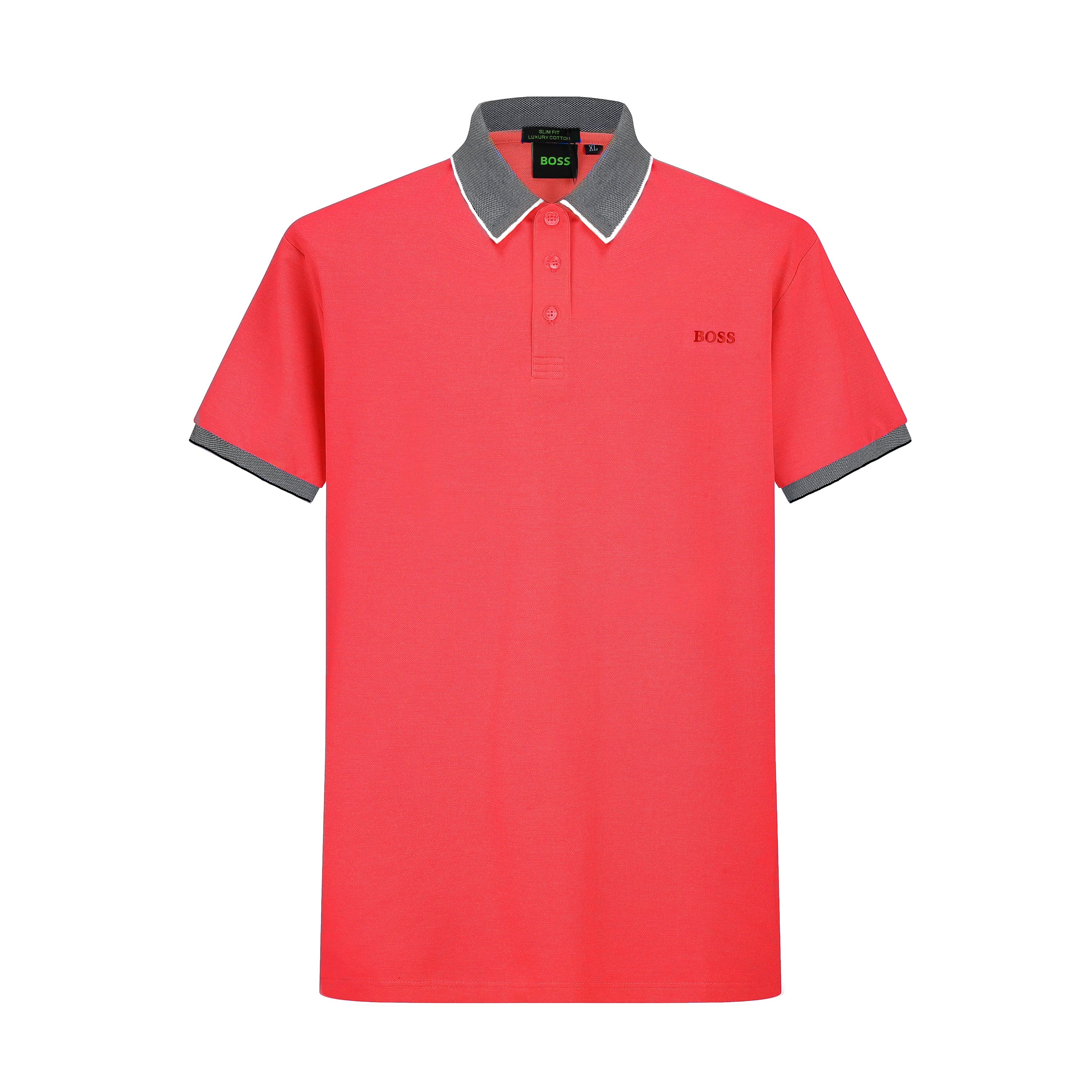 Camiseta 58173 Tipo Polo Roja Para hombre – MJ LUXURY